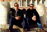 Bob and Myself, on the steps outside the Goverment building