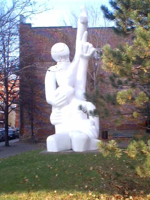 statue in the village